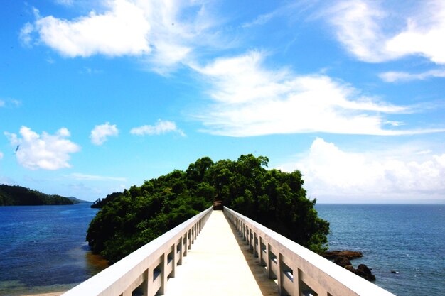 Photo scenic view of sea against sky