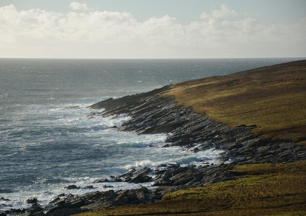 Photo scenic view of sea against sky