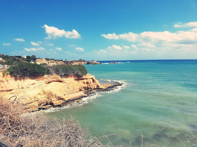 Photo scenic view of sea against sky