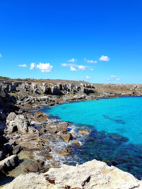 Photo scenic view of sea against sky