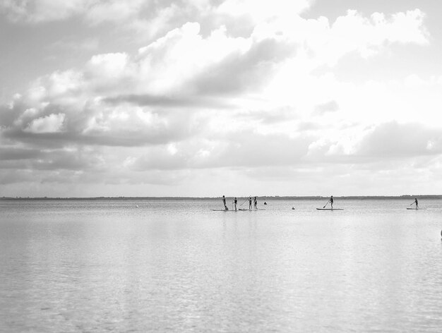 Photo scenic view of sea against sky