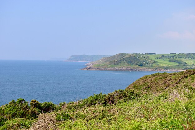 Photo scenic view of sea against sky