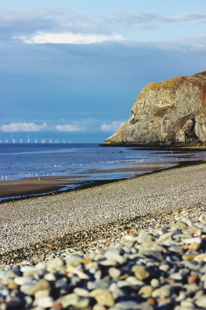 Photo scenic view of sea against sky