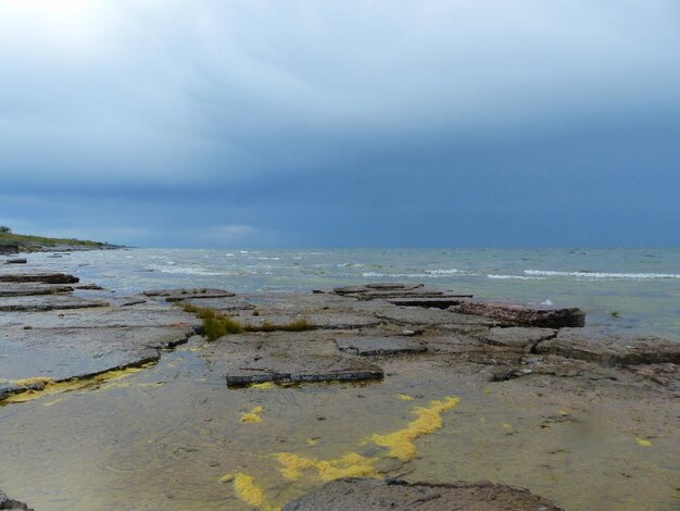 Foto vista panoramica del mare sul cielo