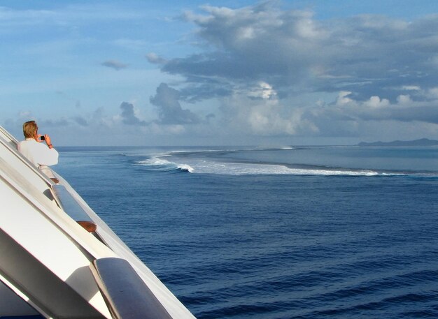 Photo scenic view of sea against sky