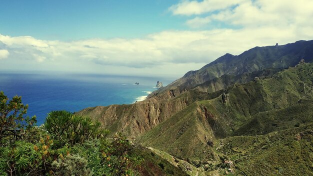 Photo scenic view of sea against sky