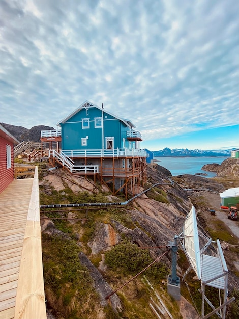 Photo scenic view of sea against sky