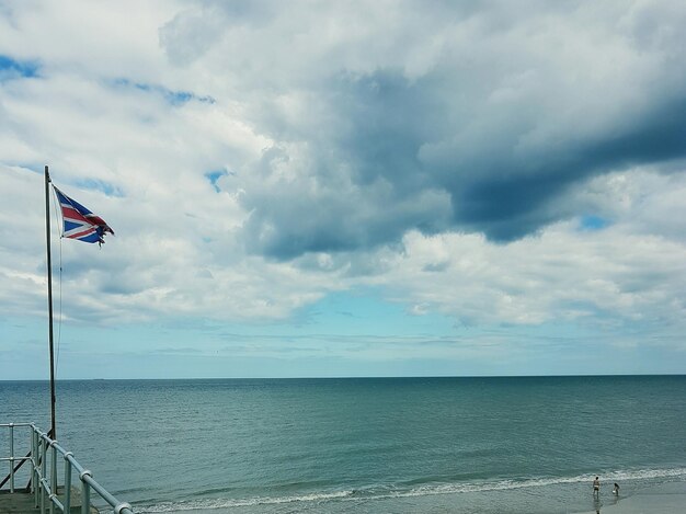 Photo scenic view of sea against sky