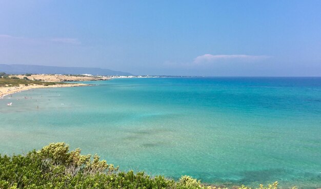 Photo scenic view of sea against sky