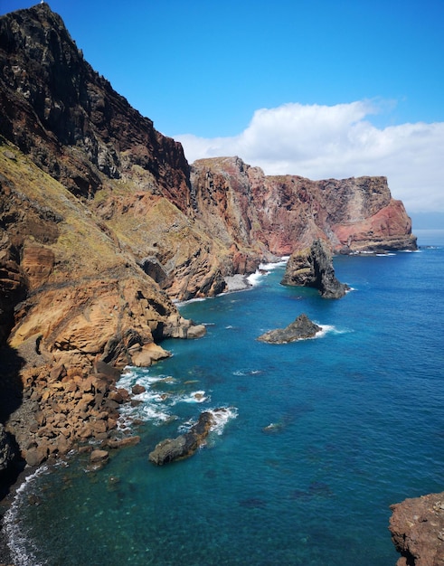 Photo scenic view of sea against sky