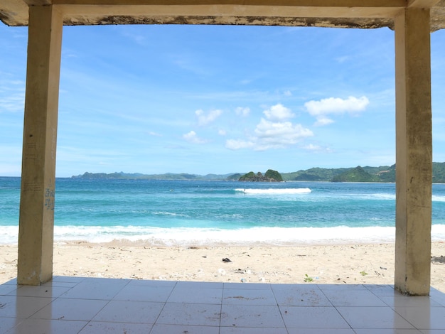 Photo scenic view of sea against sky