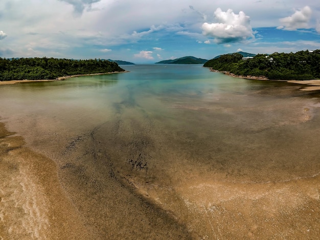 Foto vista panoramica del mare sul cielo