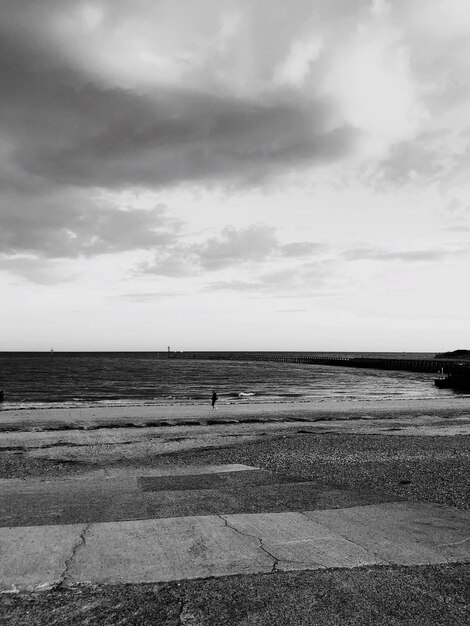 Photo scenic view of sea against sky