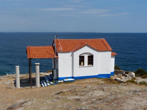 Photo scenic view of sea against sky