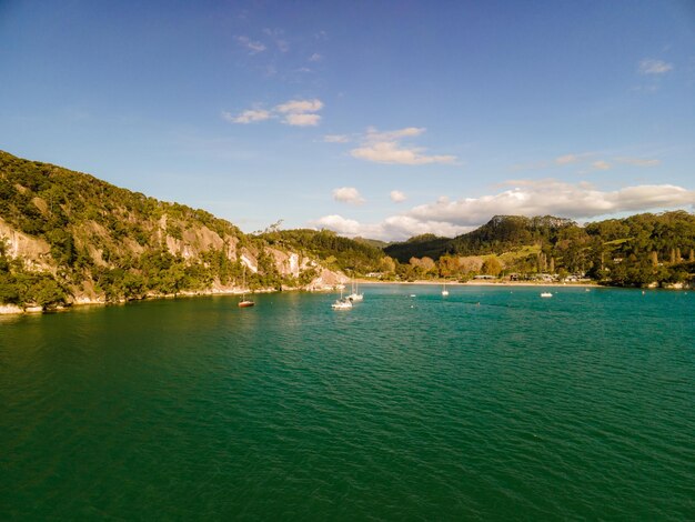 Foto vista panoramica del mare sul cielo