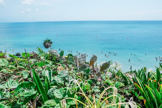 Foto vista panoramica del mare contro il cielo