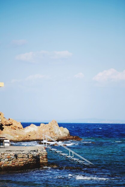 Photo scenic view of sea against sky