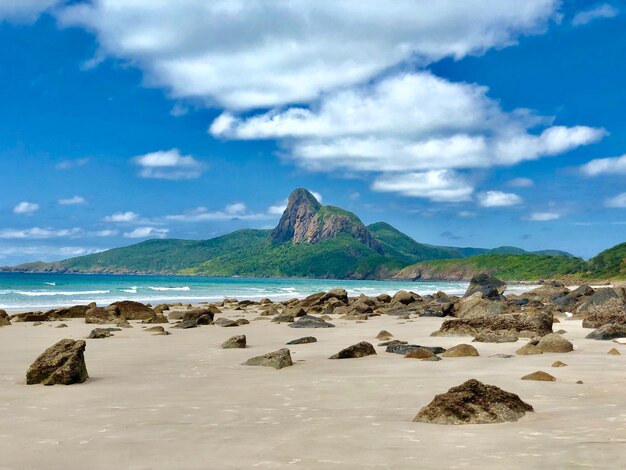 Photo scenic view of sea against sky