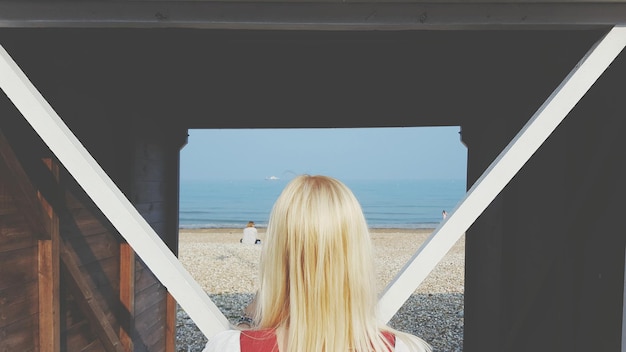 Photo scenic view of sea against sky