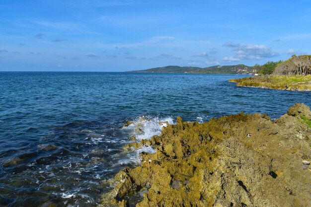 Foto vista panoramica del mare sul cielo