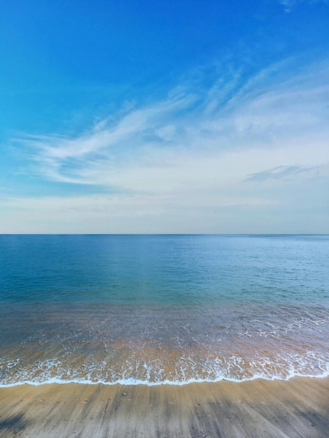 Photo scenic view of sea against sky