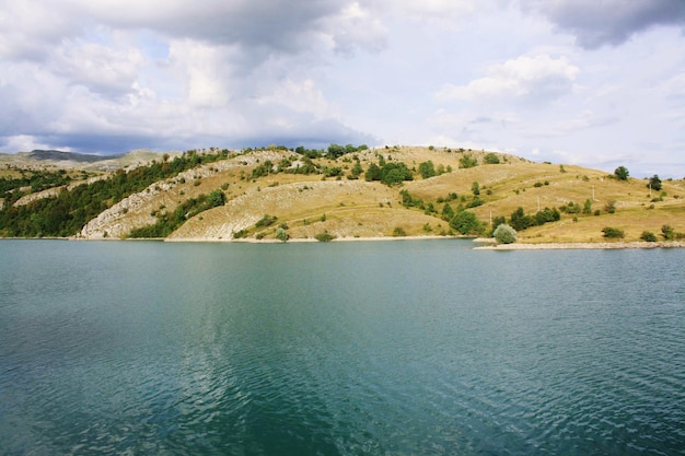 Foto vista panoramica del mare sul cielo