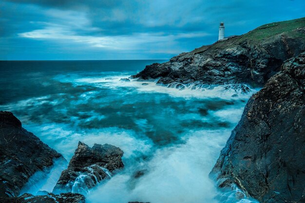 Photo scenic view of sea against sky