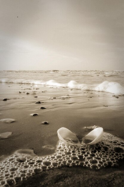 Photo scenic view of sea against sky