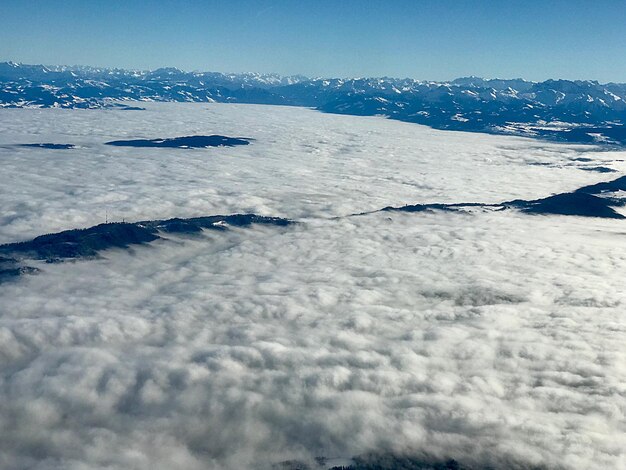 Foto vista panoramica del mare sul cielo