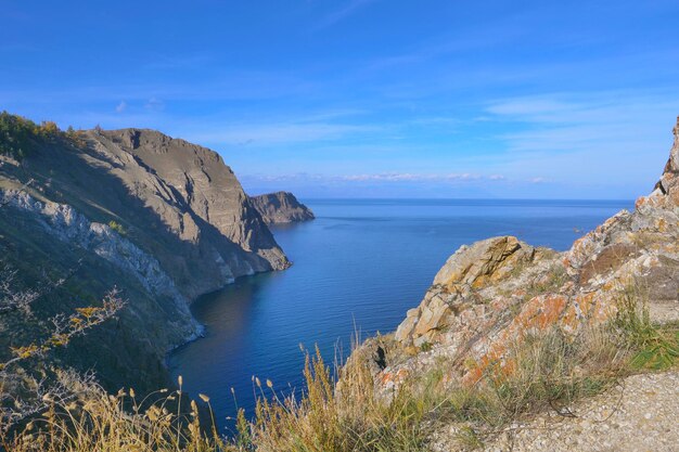 Foto vista panoramica del mare sul cielo