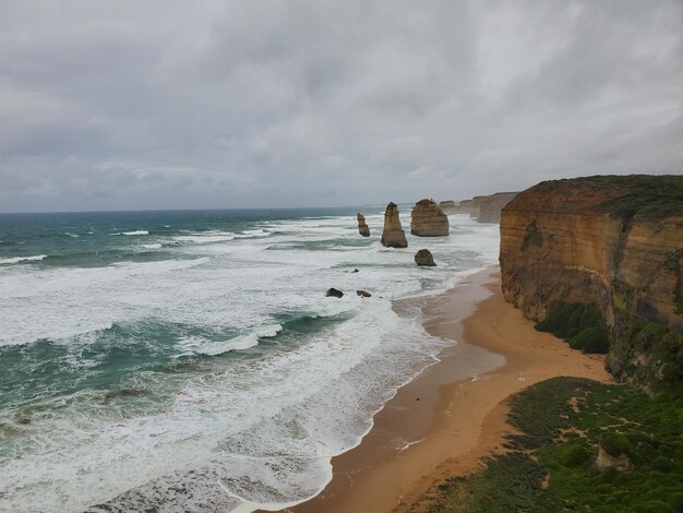 Photo scenic view of sea against sky