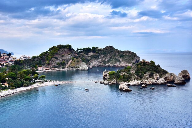 Vista panoramica del mare sul cielo