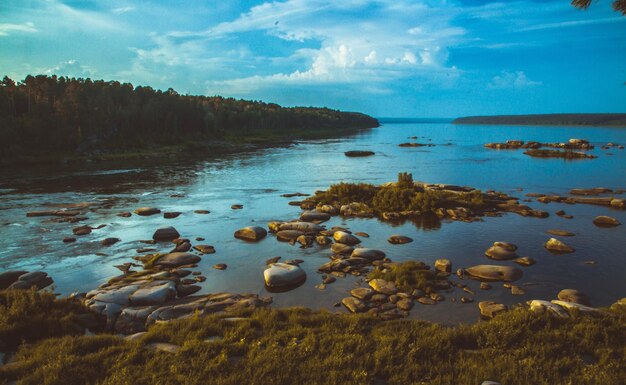 Photo scenic view of sea against sky