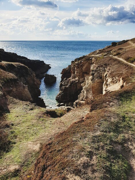 Photo scenic view of sea against sky