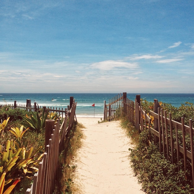 Photo scenic view of sea against sky