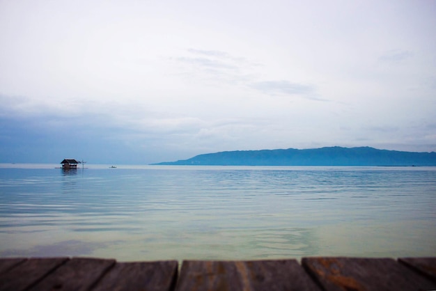 Foto vista panoramica del mare contro il cielo