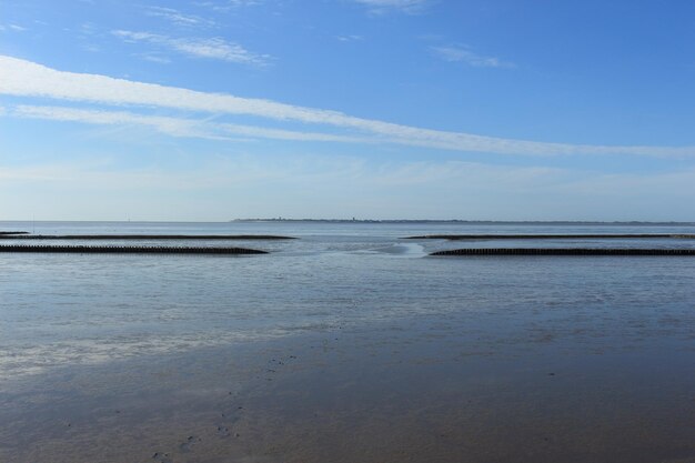 Photo scenic view of sea against sky