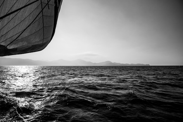 Photo scenic view of sea against sky