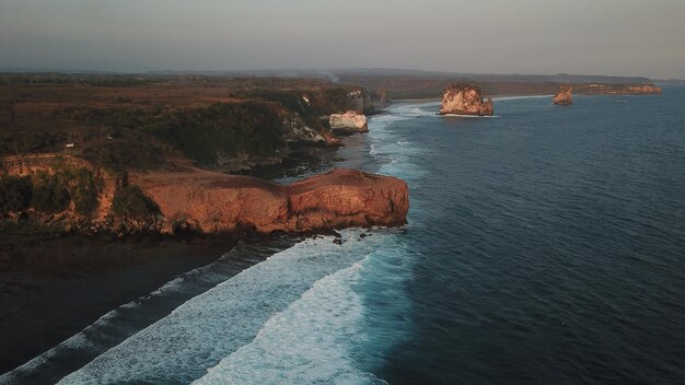 Photo scenic view of sea against sky