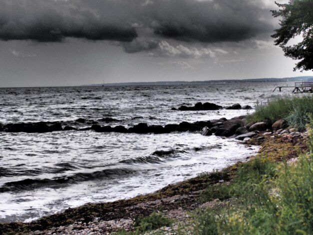 Scenic view of sea against sky