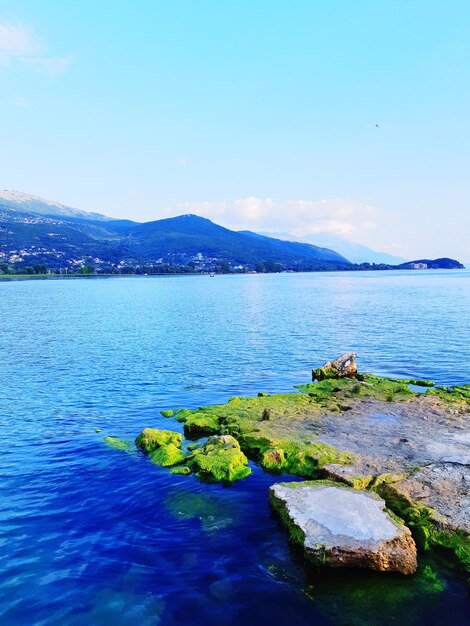 Foto vista panoramica del mare sul cielo