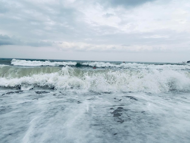 Photo scenic view of sea against sky