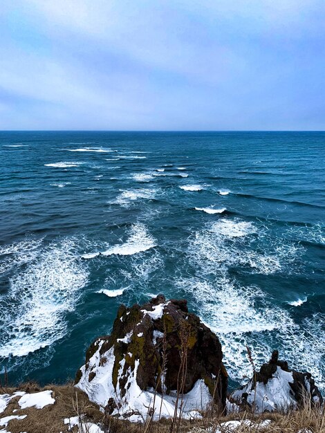 Photo scenic view of sea against sky