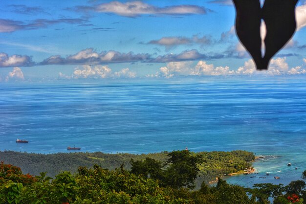 Photo scenic view of sea against sky