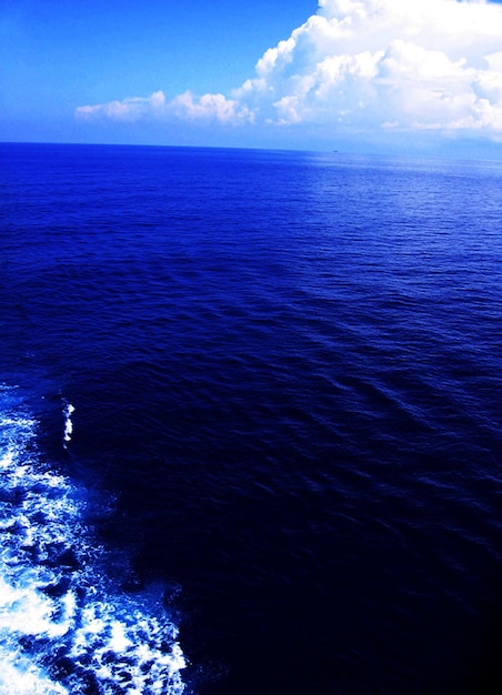 Photo scenic view of sea against sky