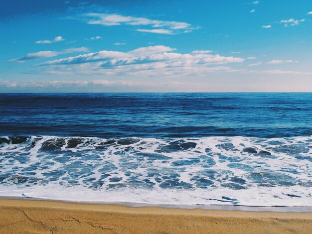 Photo scenic view of sea against sky