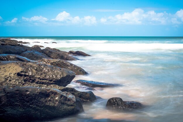 Photo scenic view of sea against sky