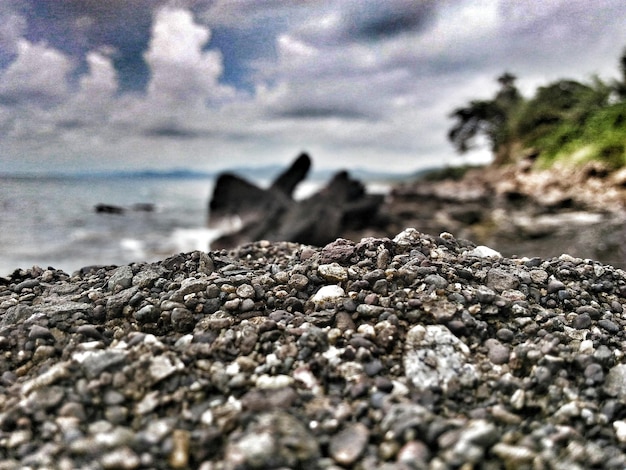 Photo scenic view of sea against sky