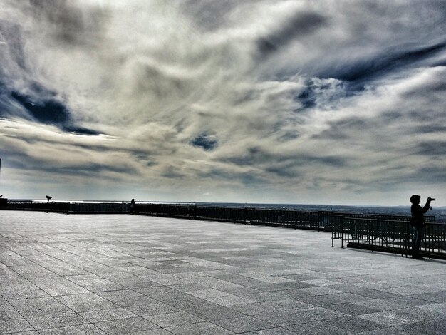 Foto vista panoramica del mare sul cielo