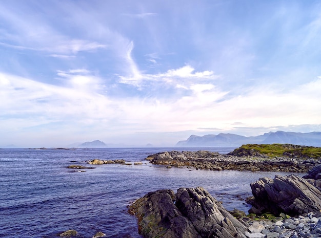 Photo scenic view of sea against sky